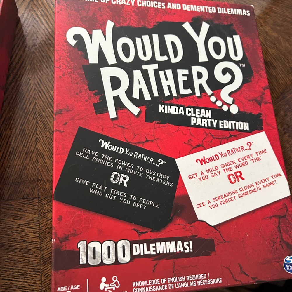 Would You Rather? Board Game